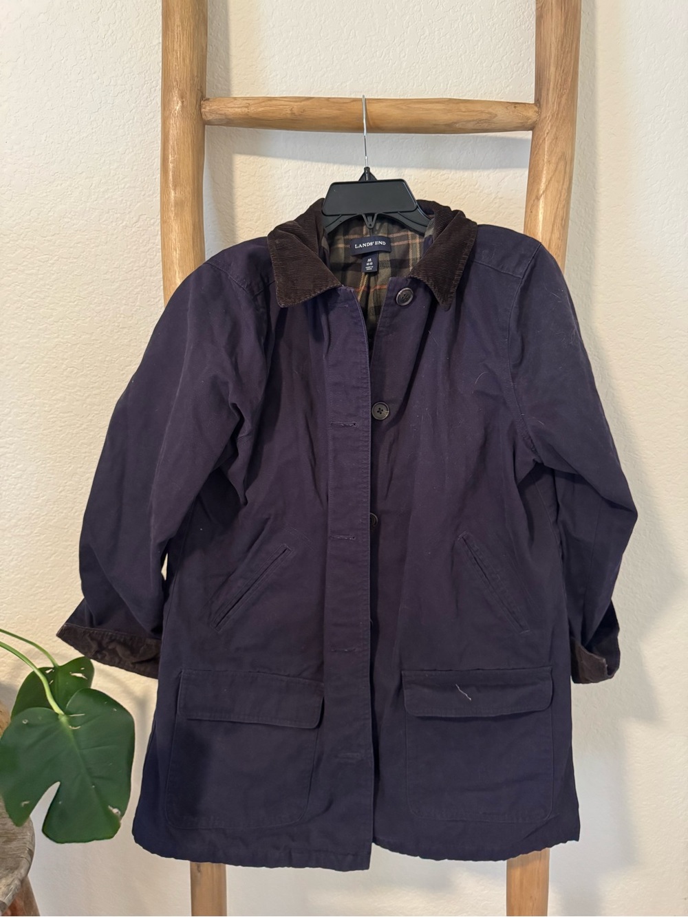 Lands' End Men's women’s Cotton Parka Jacket